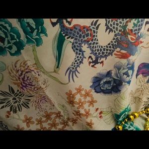 Vintage Asian Inspired Oversized Scarf